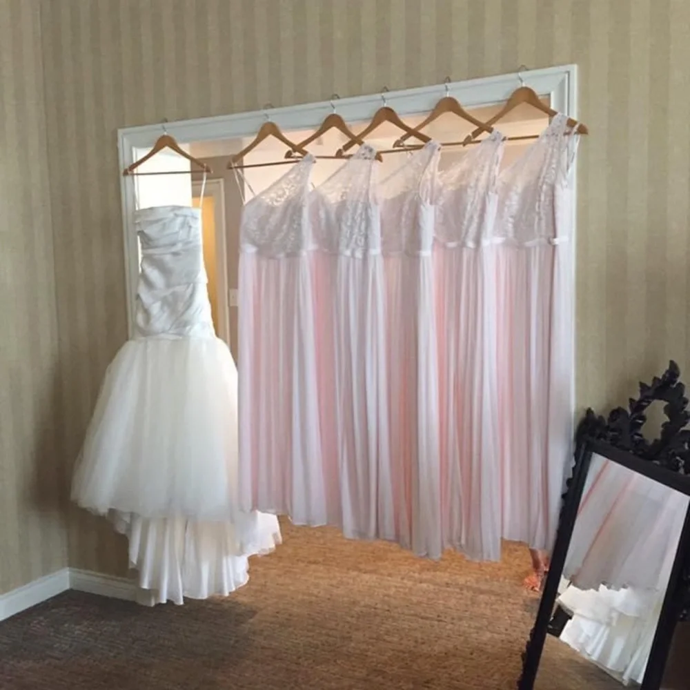 David’s Bridal one shoulder bridesmaid dress. Worn once. - Picture 8 of 10